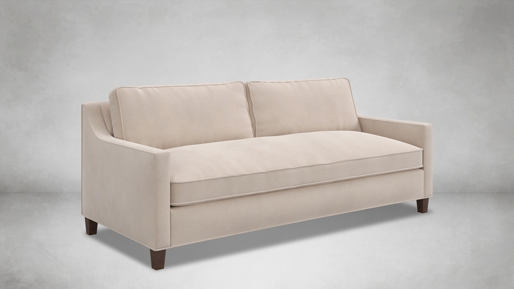 Fairmount Sofa (Belgian Linen - White, 3 Back Cushions and 3 Seat Cushions, 74, 34)